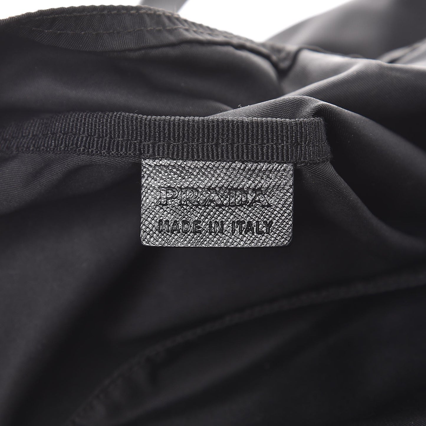 Saffiano Tessuto Nylon Tote Black