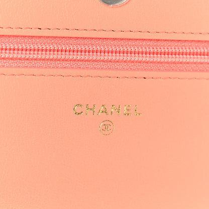Chanel Lambskin Quilted Chanel 19 Wallet On Chain WOC Light Orange 6 of 10