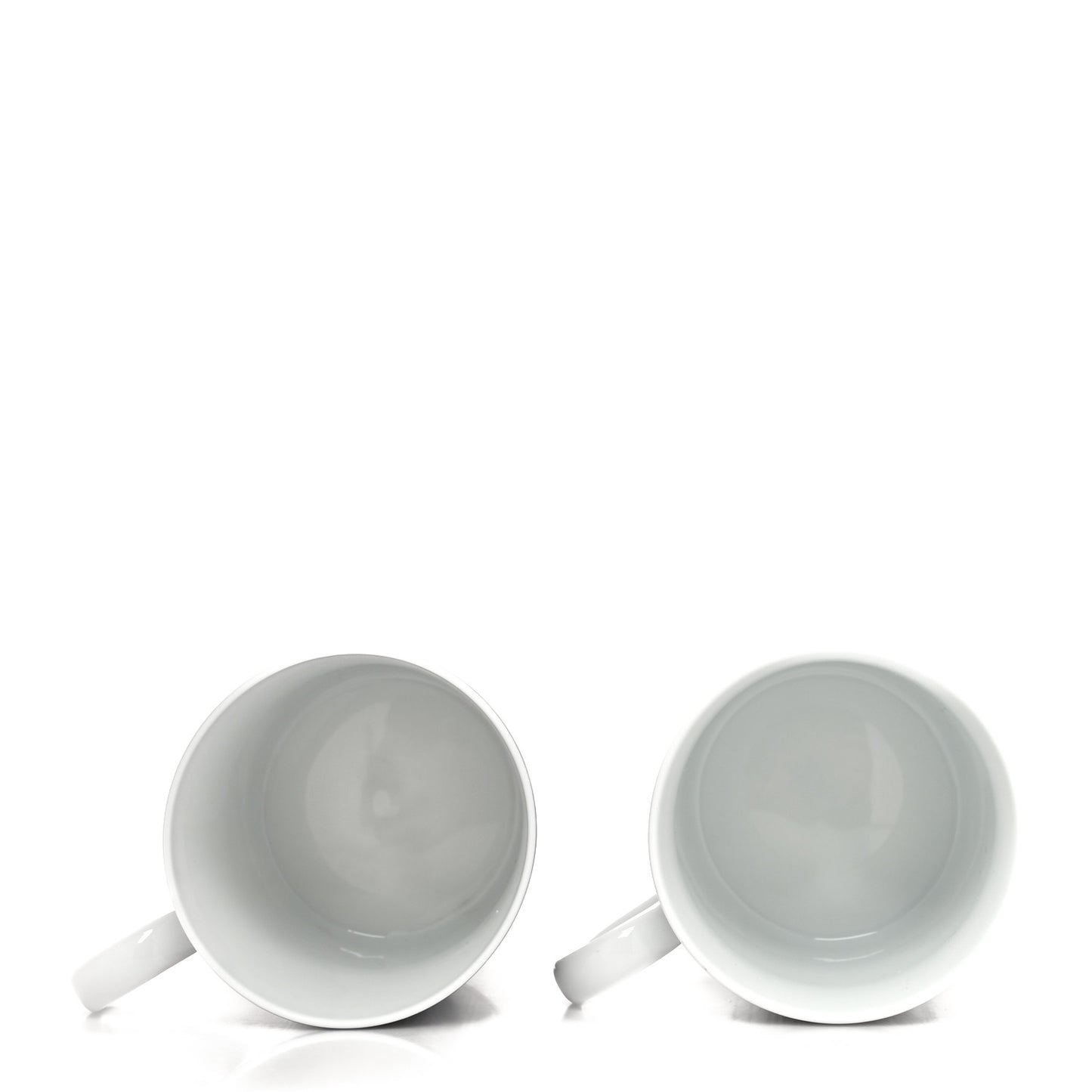 Porcelain H Deco Mug Set of 2