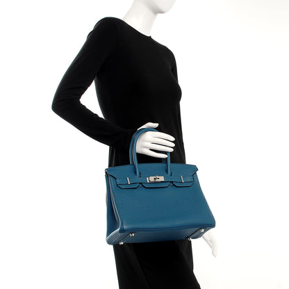Hermes Togo Birkin 30 Bleu de Galice 2 of 22