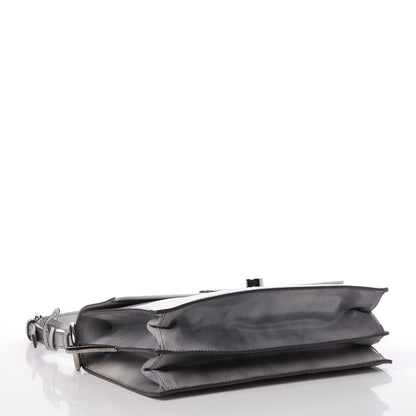 Prada Spazzolato Sound Shoulder Bag Grigio 4 of 9