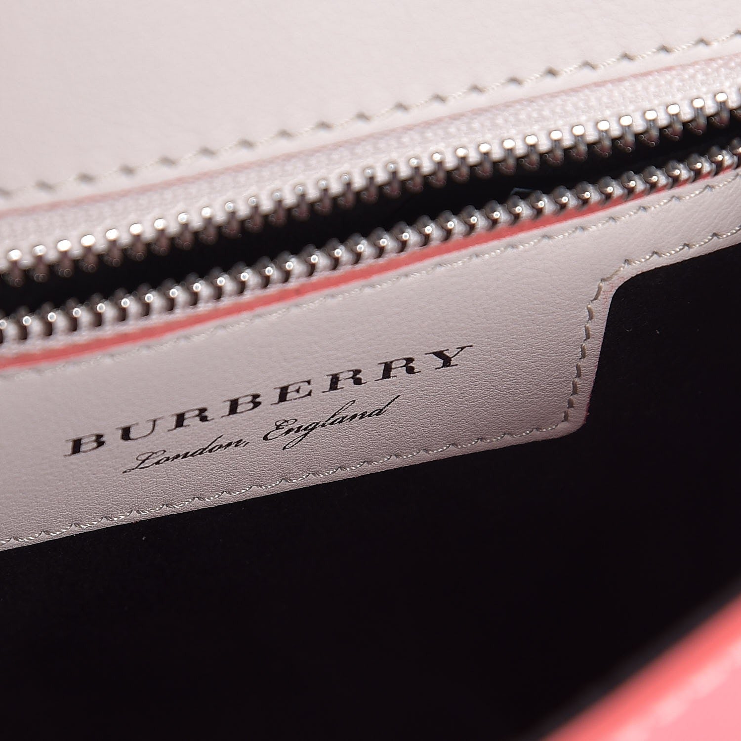 Burberry Trench Calfskin Small DK88 Top Handle Bag Sugar Pink Natural 6 of 7