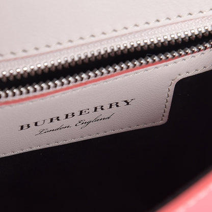 Burberry Trench Calfskin Small DK88 Top Handle Bag Sugar Pink Natural 6 of 7