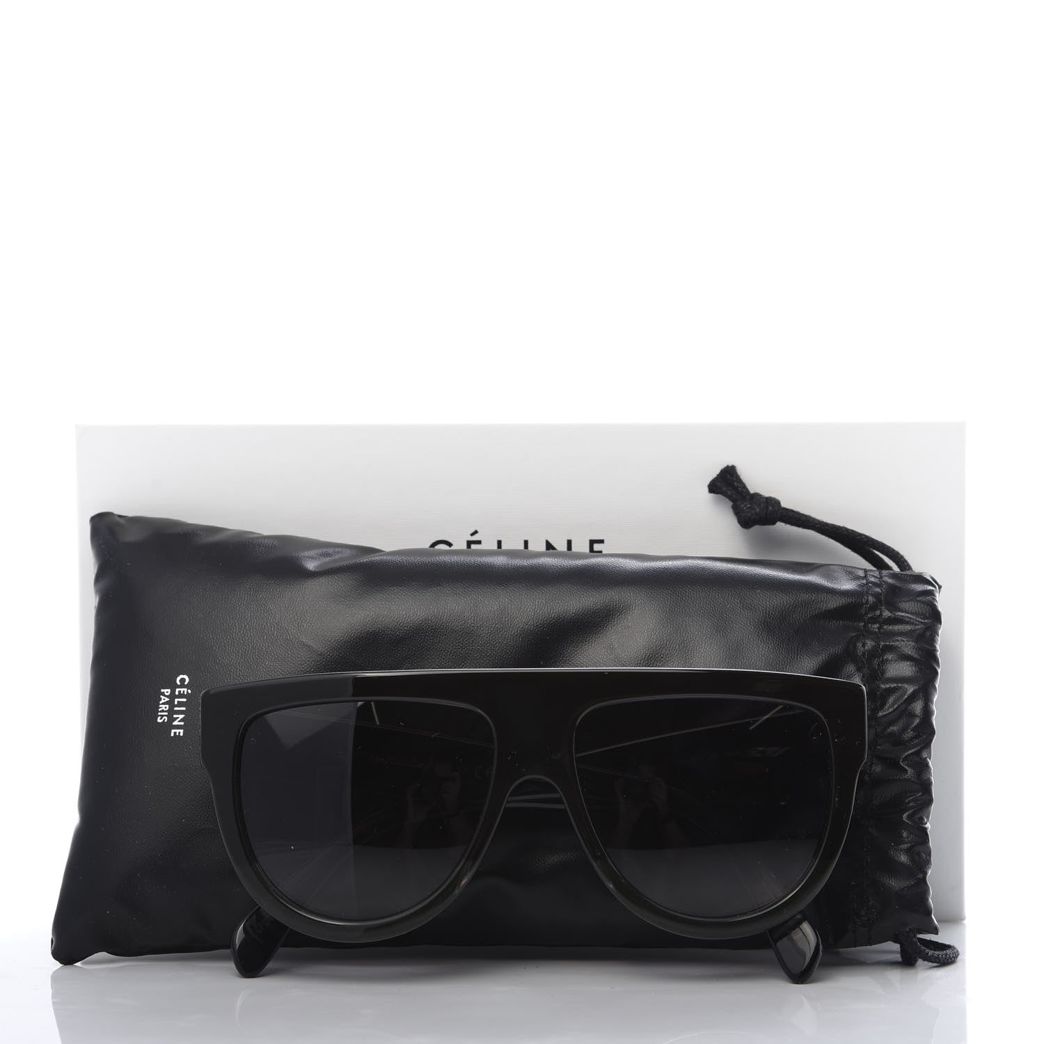 Celine Acetate Aviator Sunglasses CL 40001I Black 7 of 7