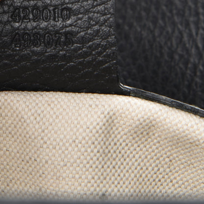 Gucci Calfskin GG Marmont Messenger Bag Black 7 of 9