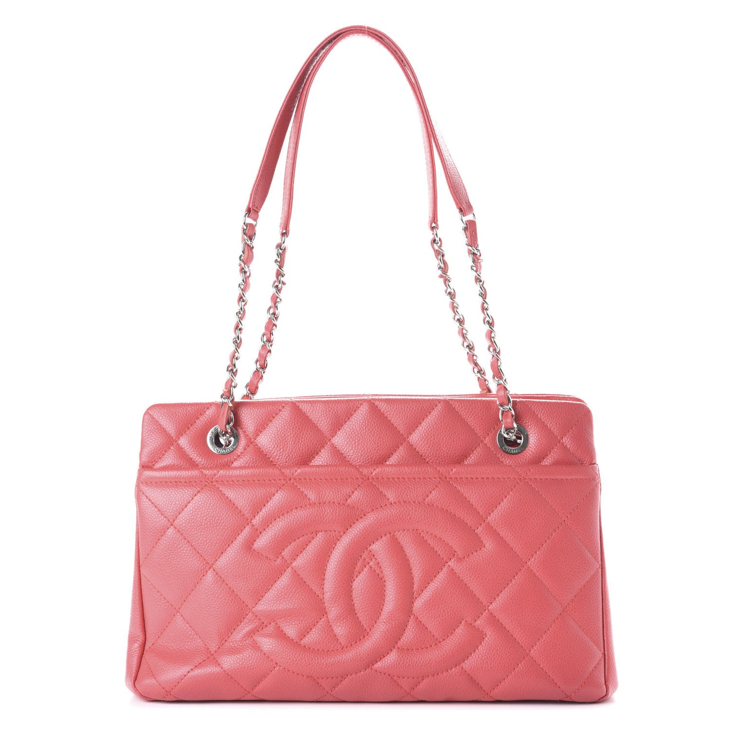 Caviar Quilted Timeless CC Soft Tote Pink
