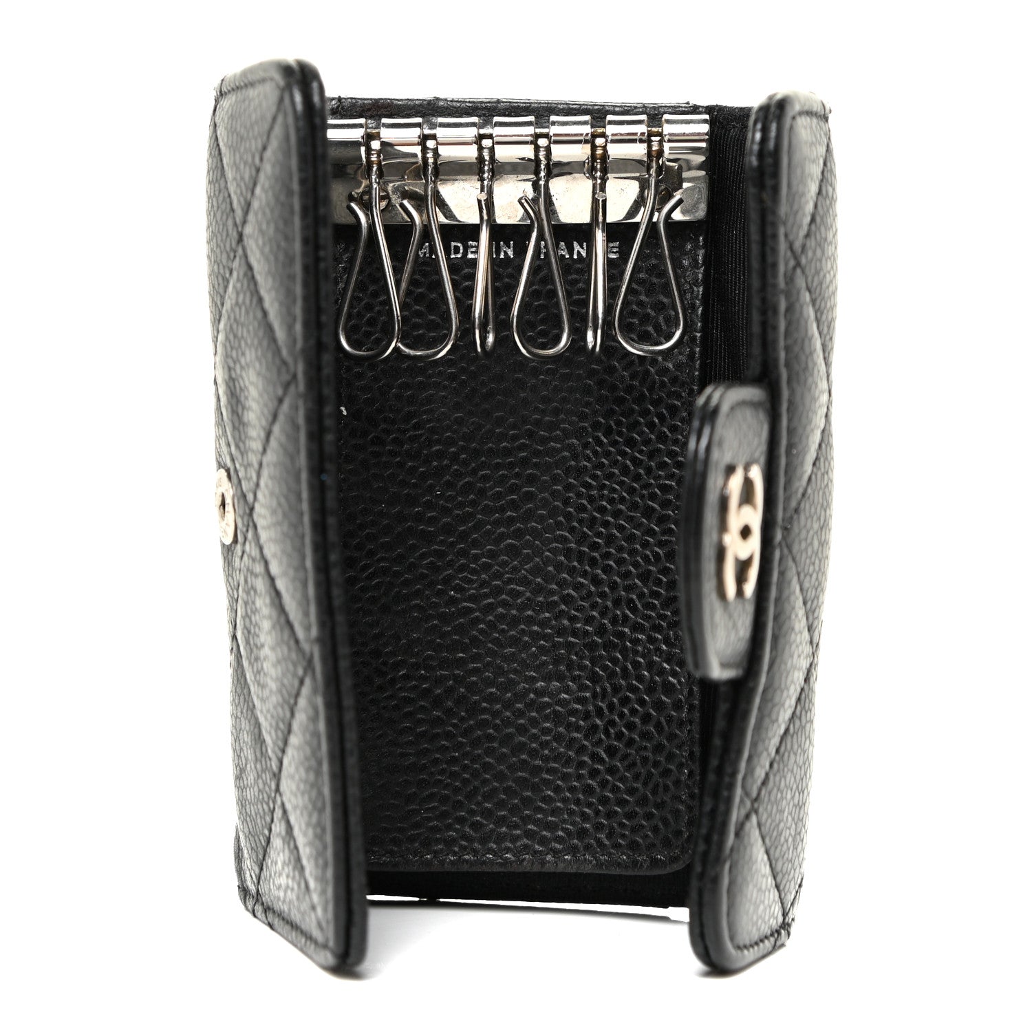 Chanel Caviar Quilted 6 Key Holder Black 5 of 10