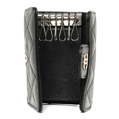 Chanel Caviar Quilted 6 Key Holder Black 5 of 10