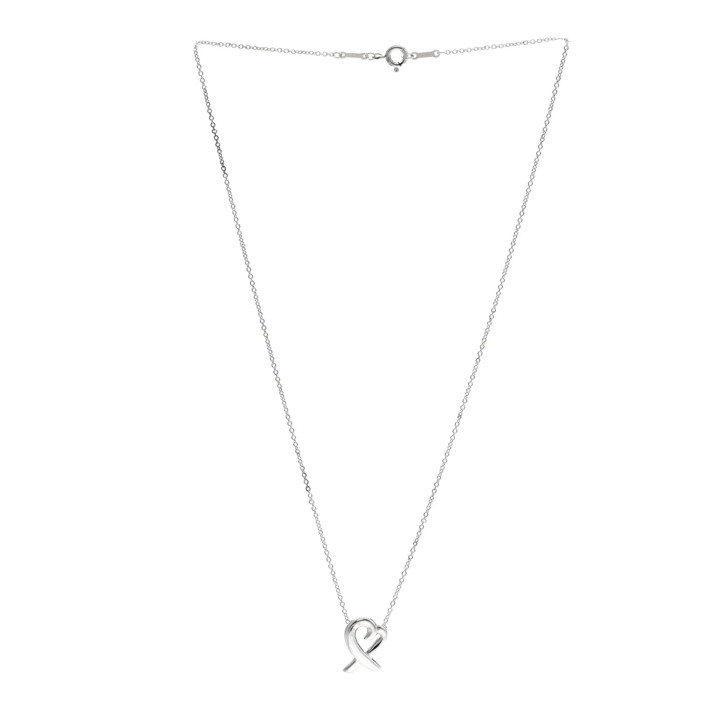 Sterling Silver Small Paloma Picasso Loving Heart Pendant Necklace