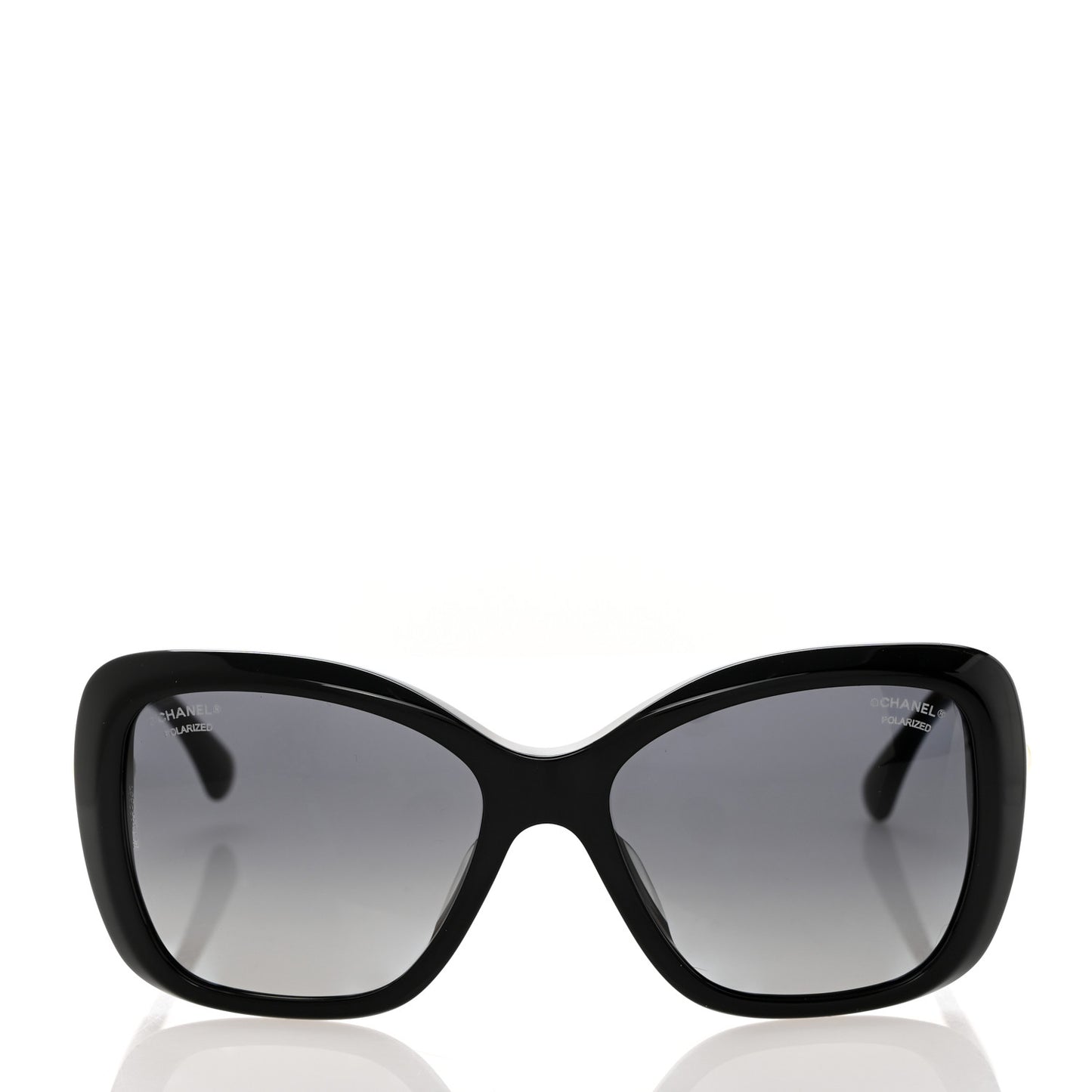 Pearl Polarized Square Sunglasses 5303-H Black