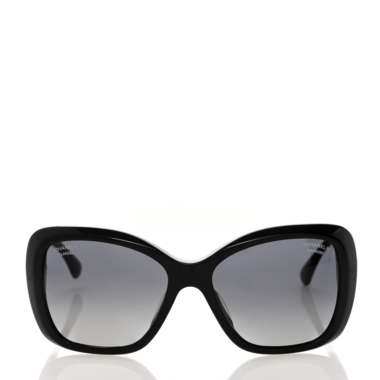 Chanel Pearl Polarized Square Sunglasses 5303-H Black 3 of 7