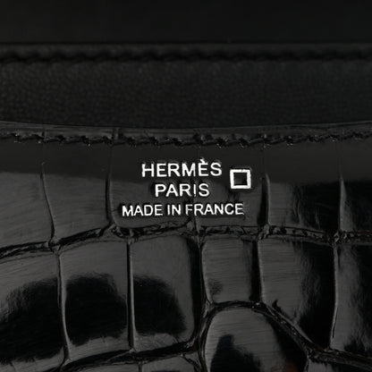 Hermes Shiny Alligator Constance 18 Black 6 of 10