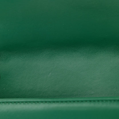 Gucci Calfskin Matelasse Mini GG Marmont Shoulder Bag Emerald Green 12 of 13