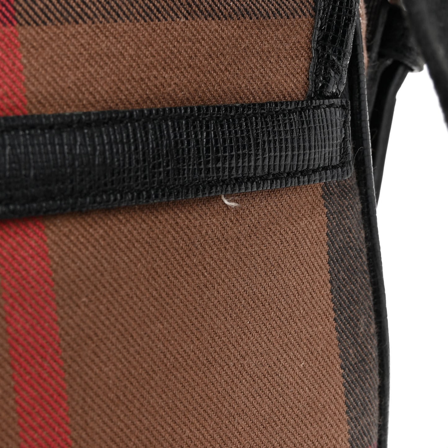 Canvas Mega Check Crossbody Bag Black
