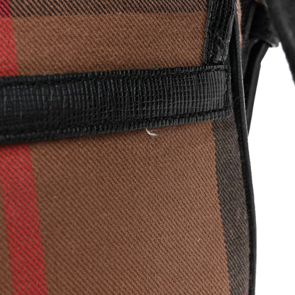 Burberry Canvas Mega Check Crossbody Bag Black 10 of 10