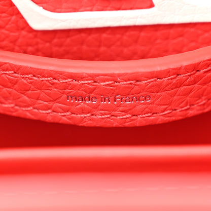 Louis Vuitton LV X YK Taurillon Capucines Mini Red White 7 of 11