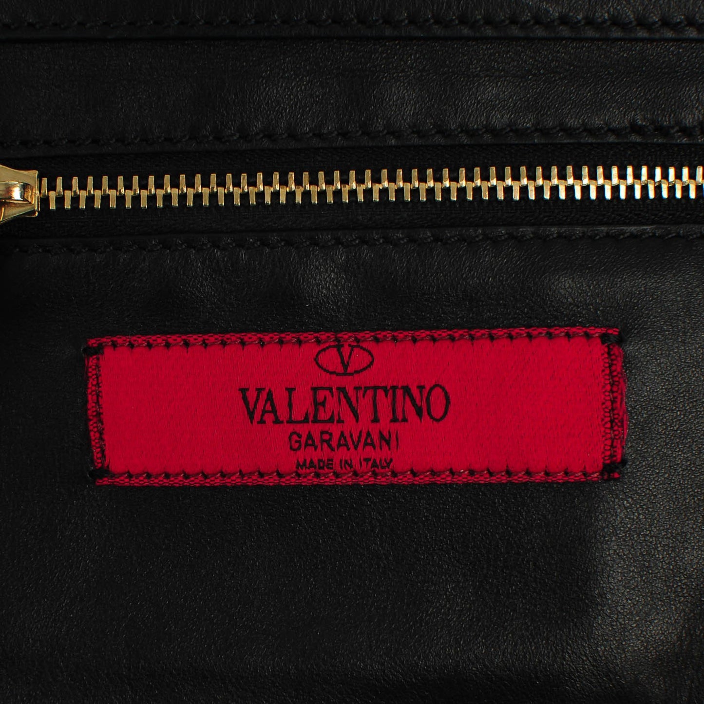 Vitello Mini Rockstud Tote Black