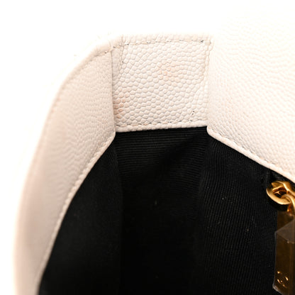 Chanel Caviar Quilted Mini CC You Flap White 15 of 21