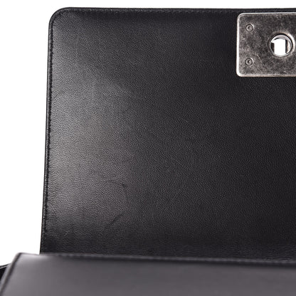 Chanel Lambskin Quilted Medium Boy Flap Black 7 of 15