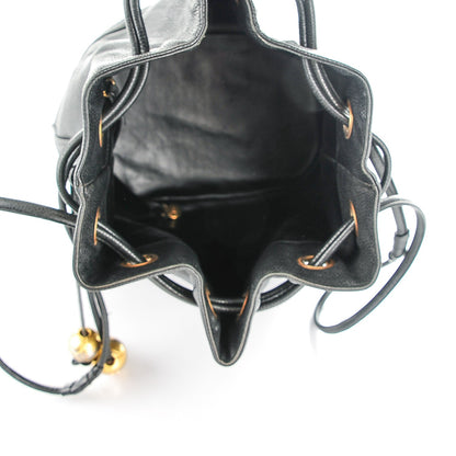 Chanel Caviar CC Drawstring Shoulder Bag Black 5 of 8