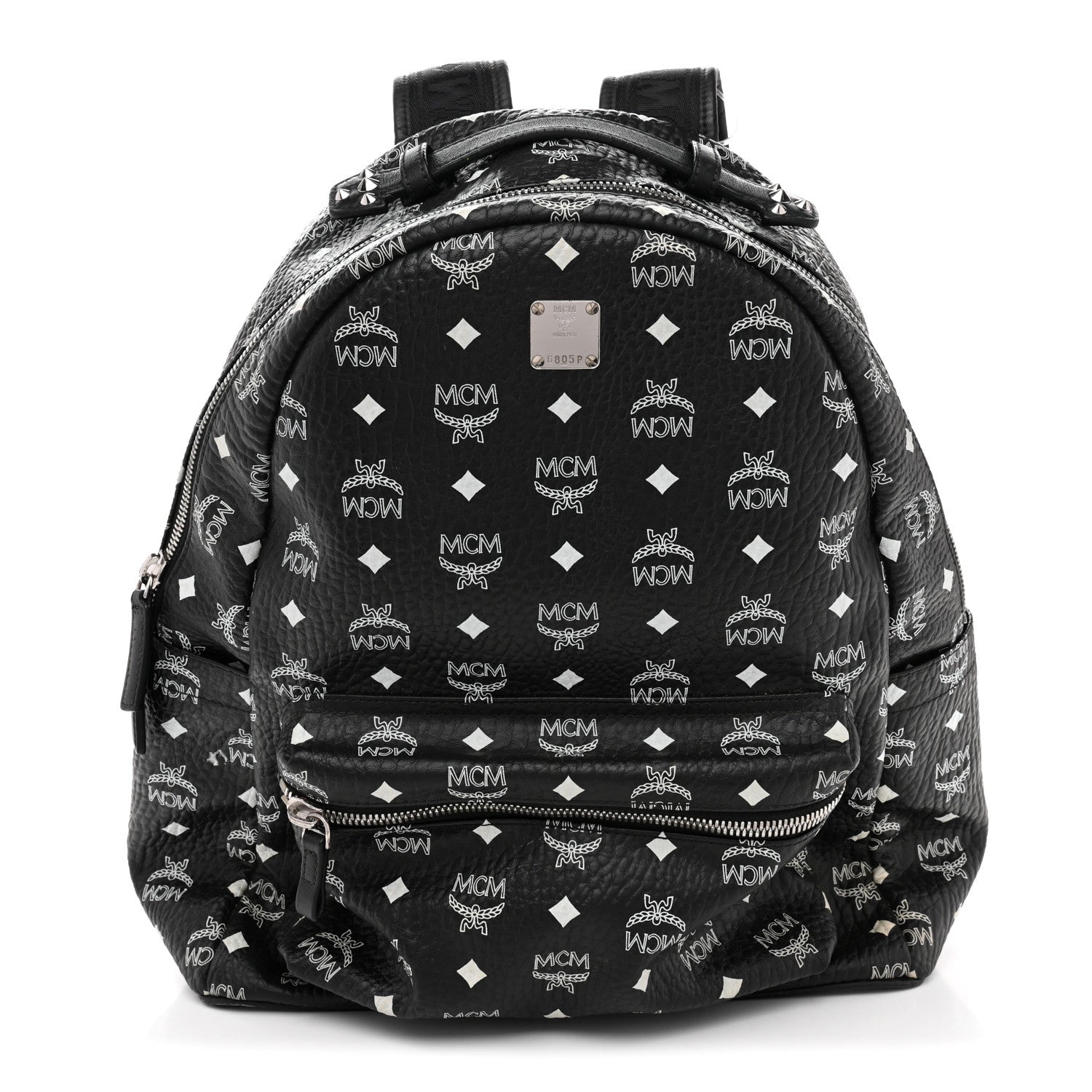 MCM Visetos Medium Stark Backpack Black 1 of 14