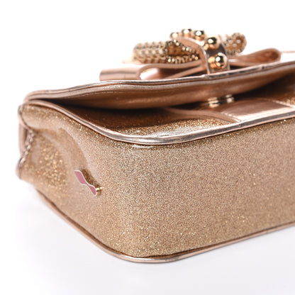 Christian Louboutin Mini Glitter PVC Specchio Sweety Charity Crossbody Bag Nude 7 of 12