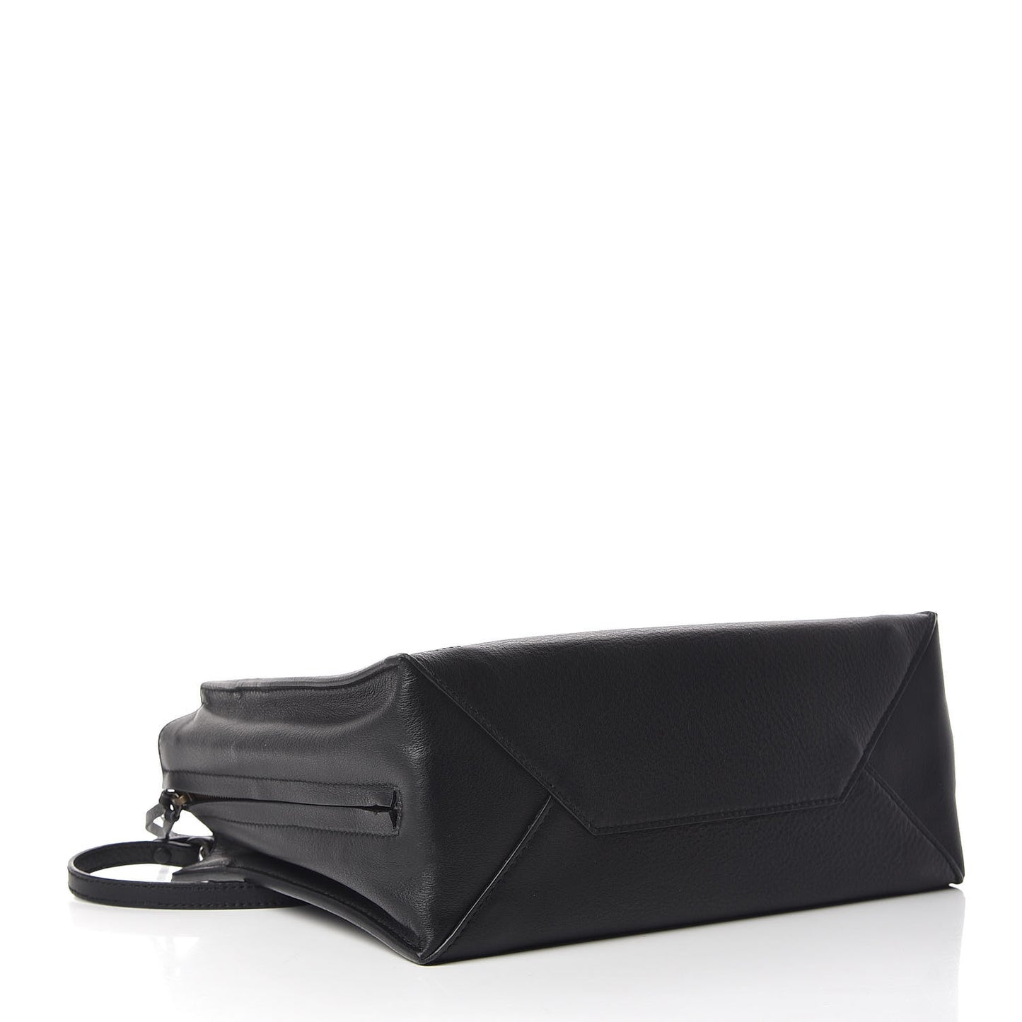 Calfskin Blackout Hardware Perforated Papier A6 Tote Black