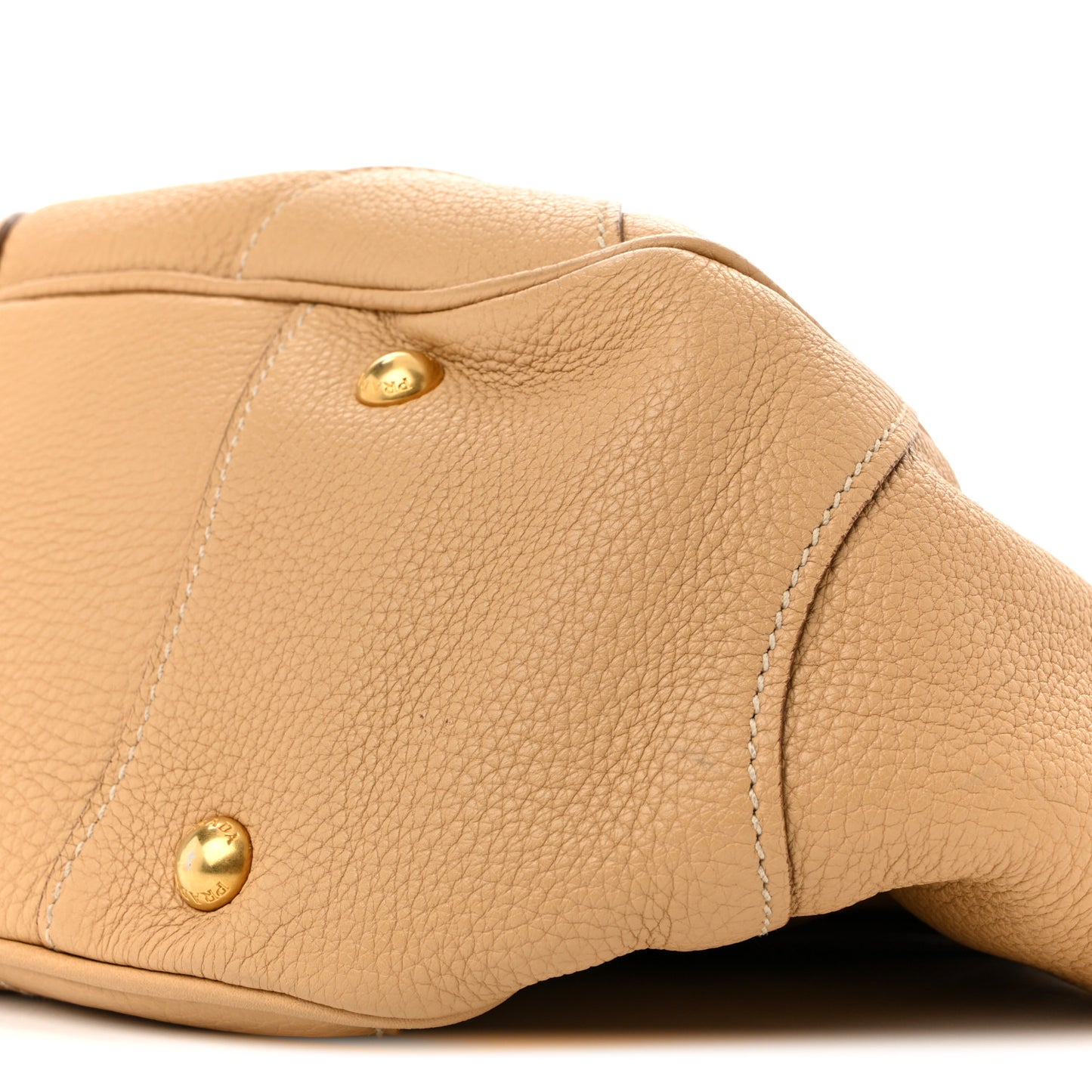 Vitello Daino Pushlock Shoulder Bag Sughero
