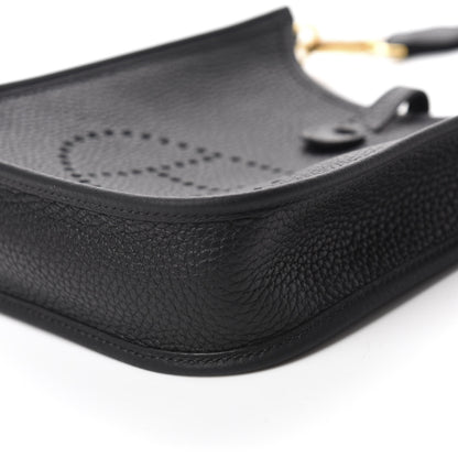 Hermes Taurillon Clemence Evelyne TPM Black 7 of 11