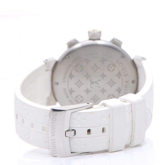 Stainless Steel Rubber Diamond Mother of Pearl 34mm Tambour Lovely Cup Quartz Watch