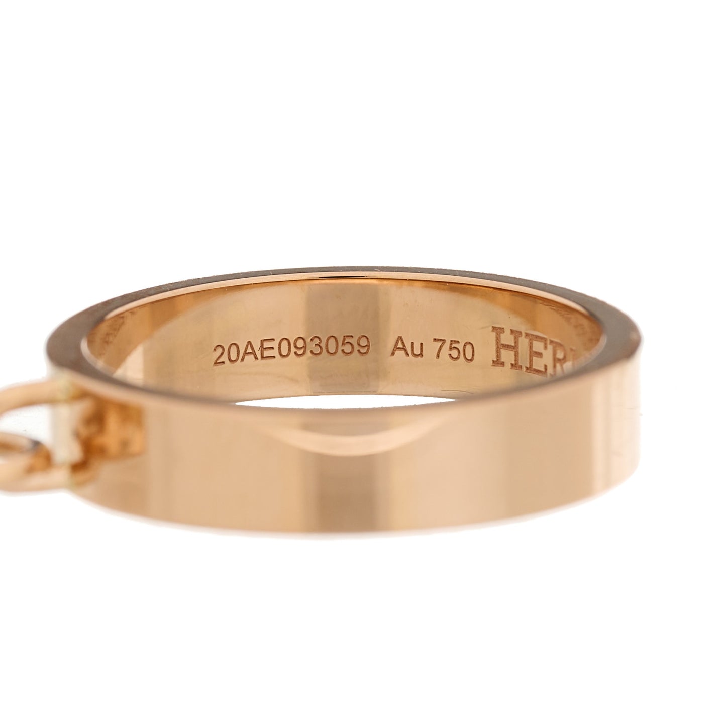 18K Rose Gold MM Kelly Clochette Ring 53 6.25