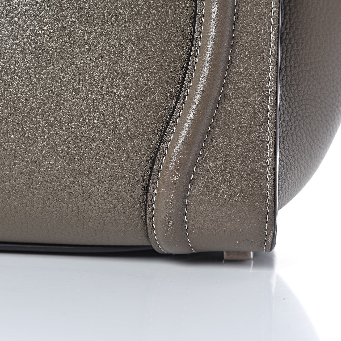 Drummed Calfskin Micro Luggage Souris