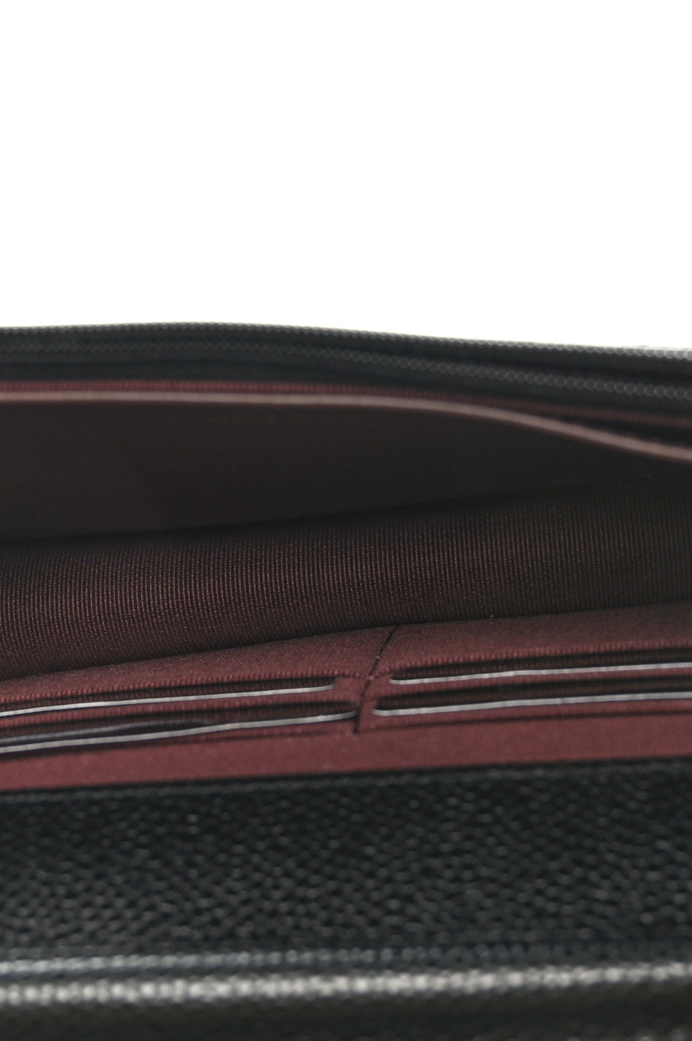 Lambskin Quilted Wallet On Chain WOC Black