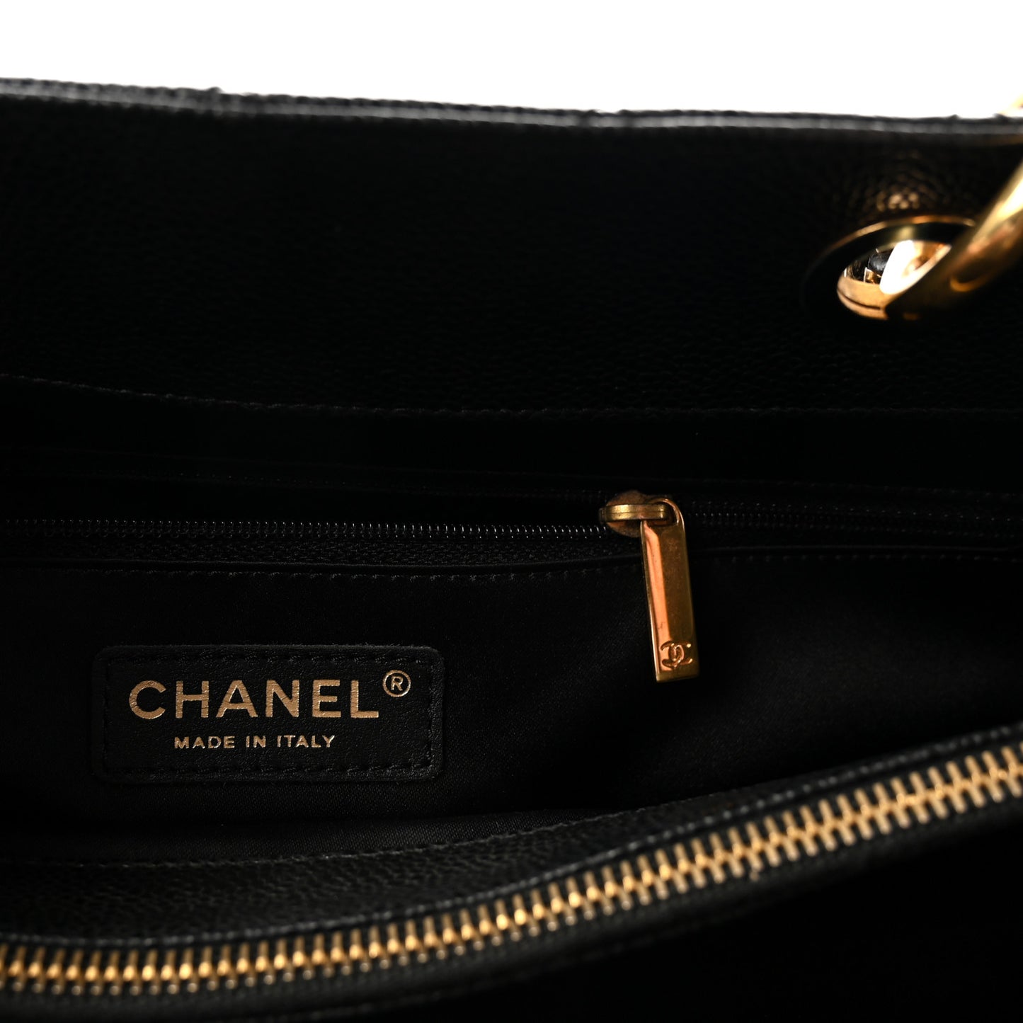 Caviar Quilted XL Grand Shopping Tote GST Black