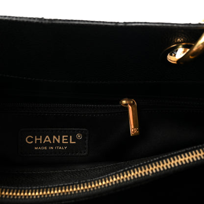 Chanel Caviar Quilted XL Grand Shopping Tote GST Black 6 of 10