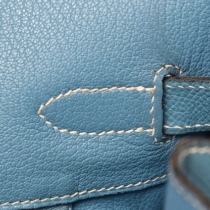 Hermes Epsom Birkin 35 Blue Jean 12 of 43