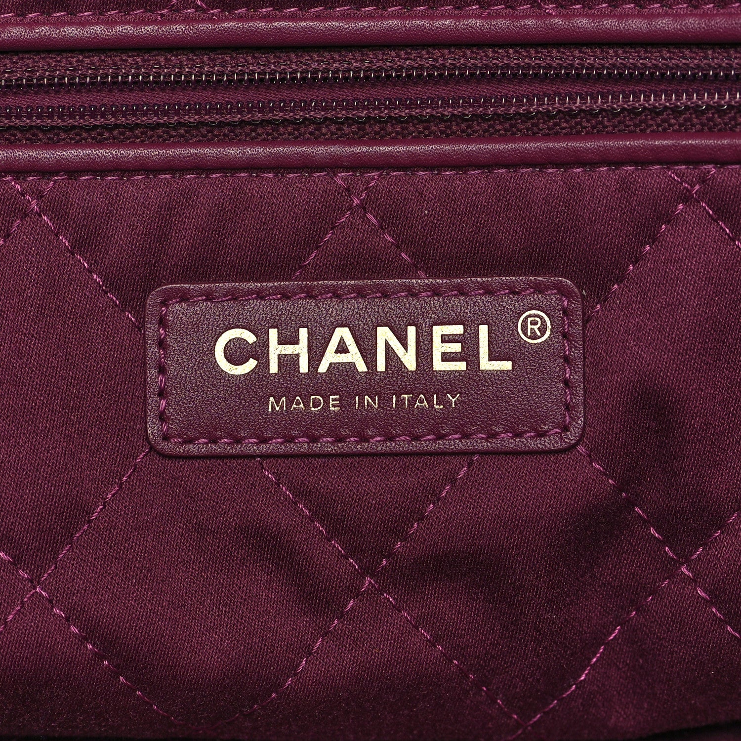 Chanel Shiny Calfskin Quilted Chanel 22 Drawstring Bag Dark Purple 7 of 11