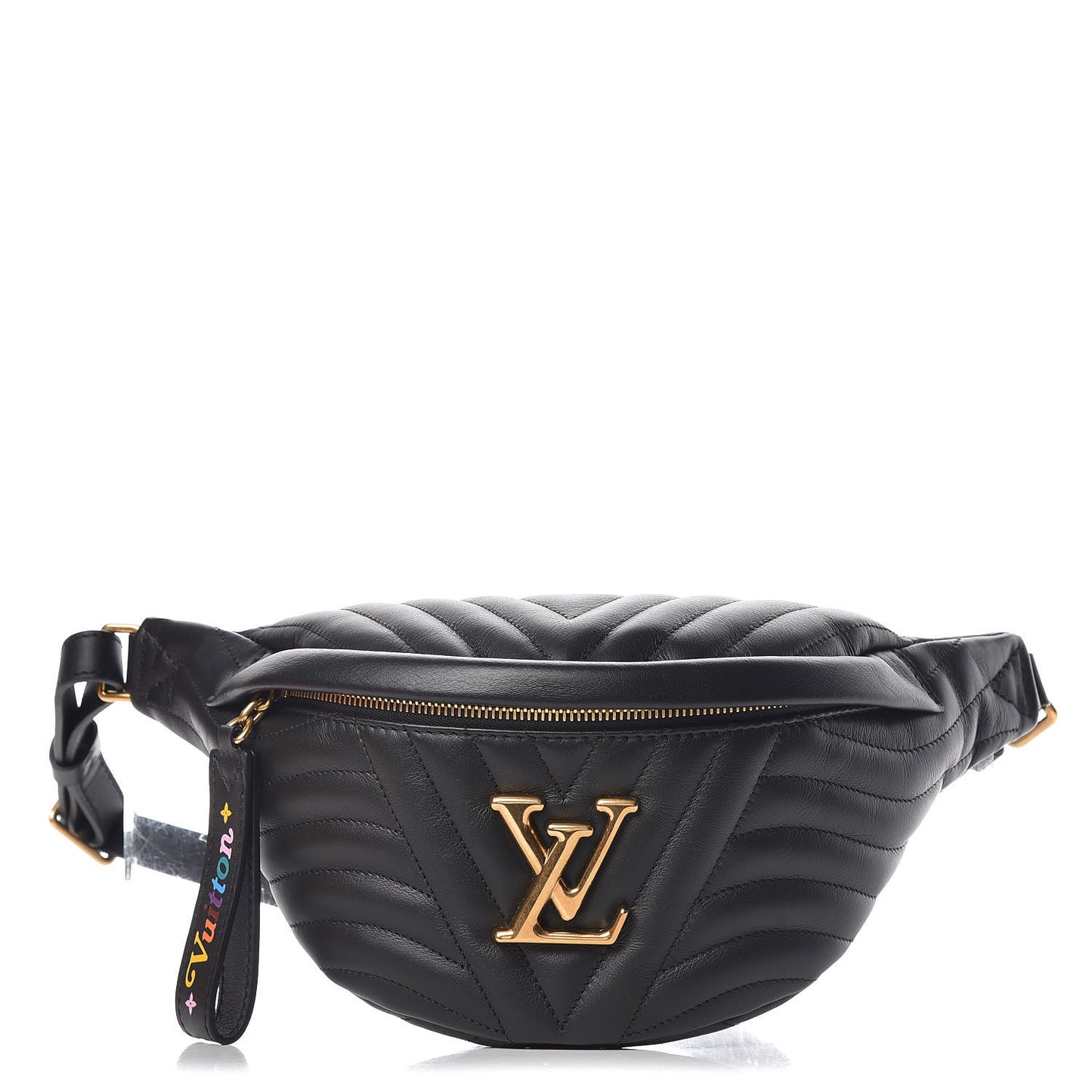 Calfskin Quilted New Wave Bumbag Black