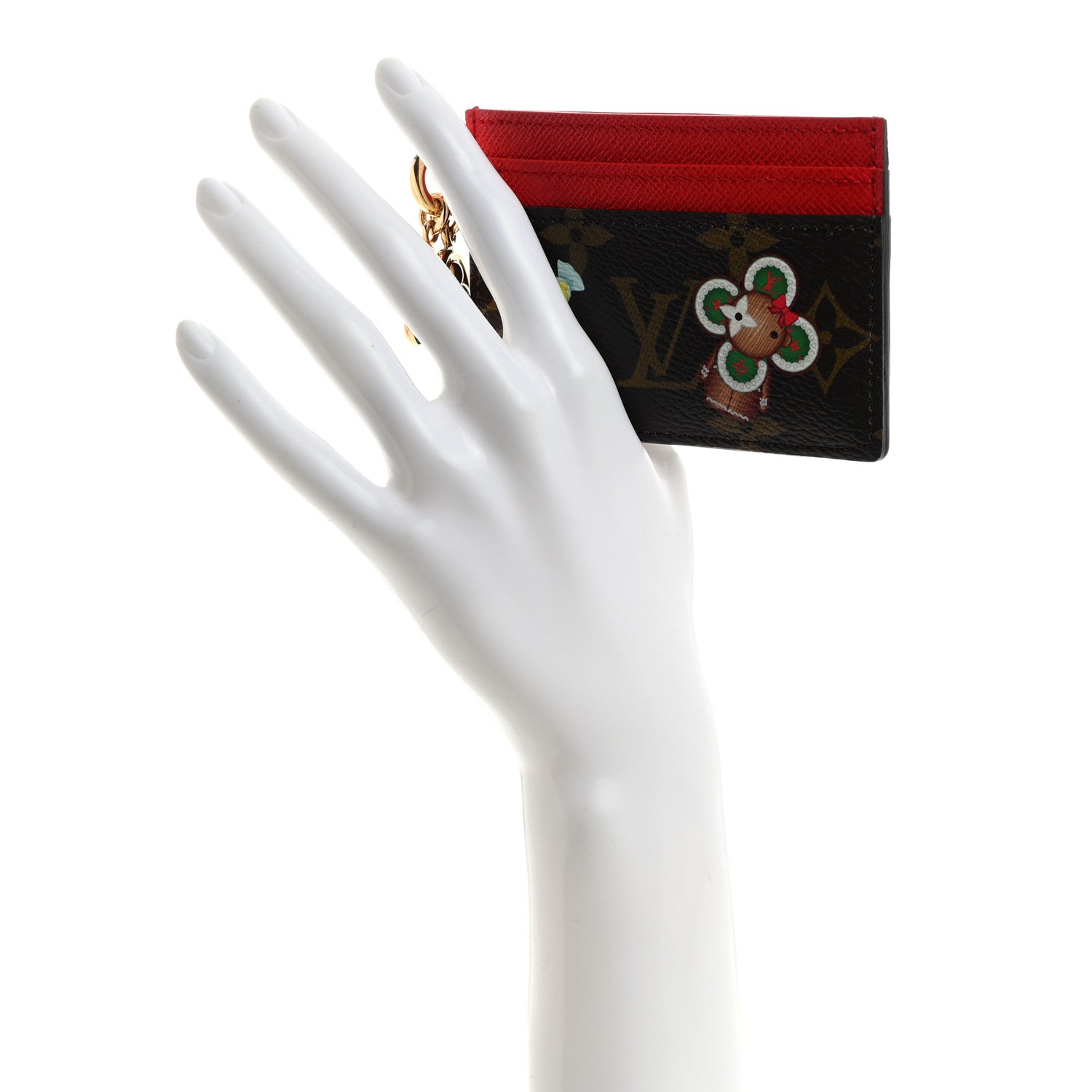 Louis Vuitton Monogram LV Charms 2024 Christmas Animation Candy Factory Card Holder Candy Red Candy Red 2 of 6