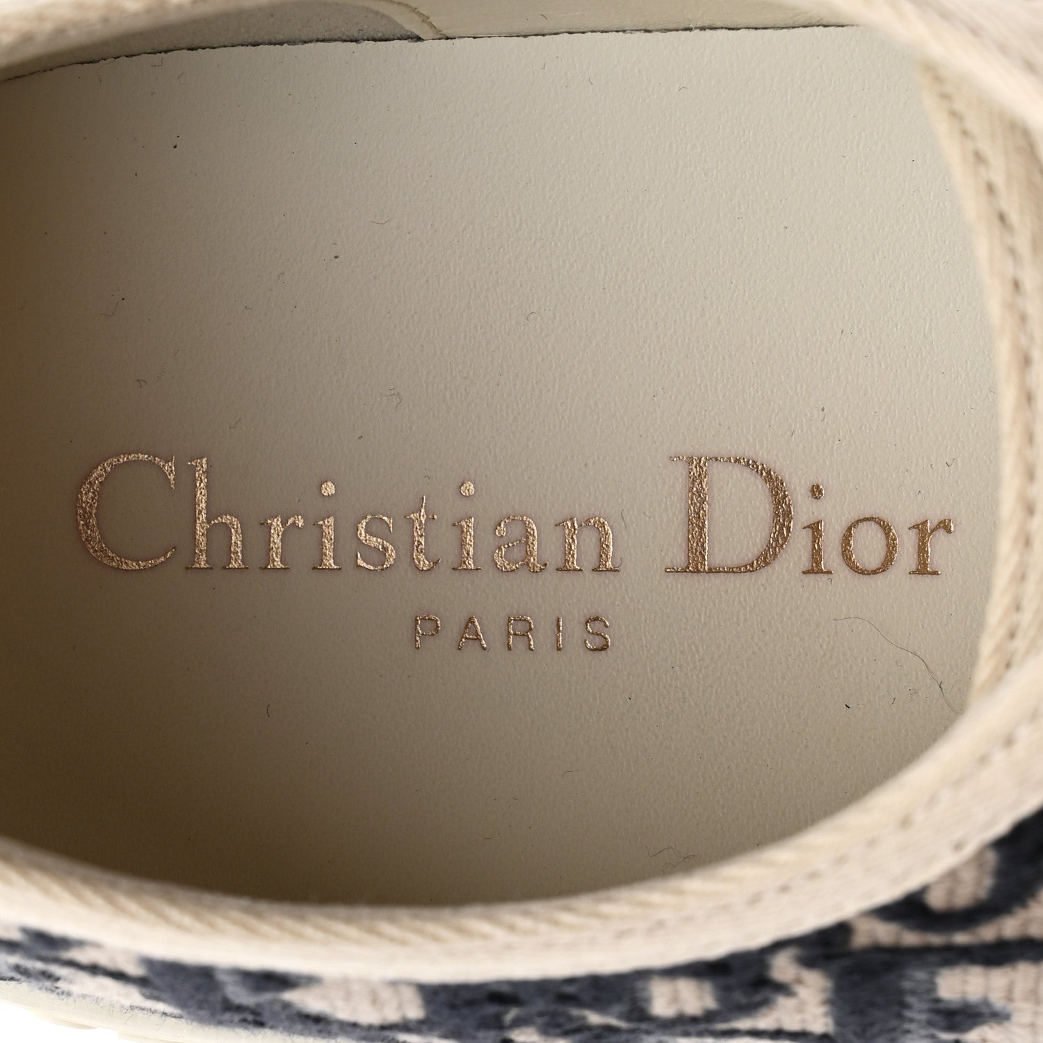 Christian Dior Canvas Oblique Walk'N'Dior Low Top Sneakers 40 Deep