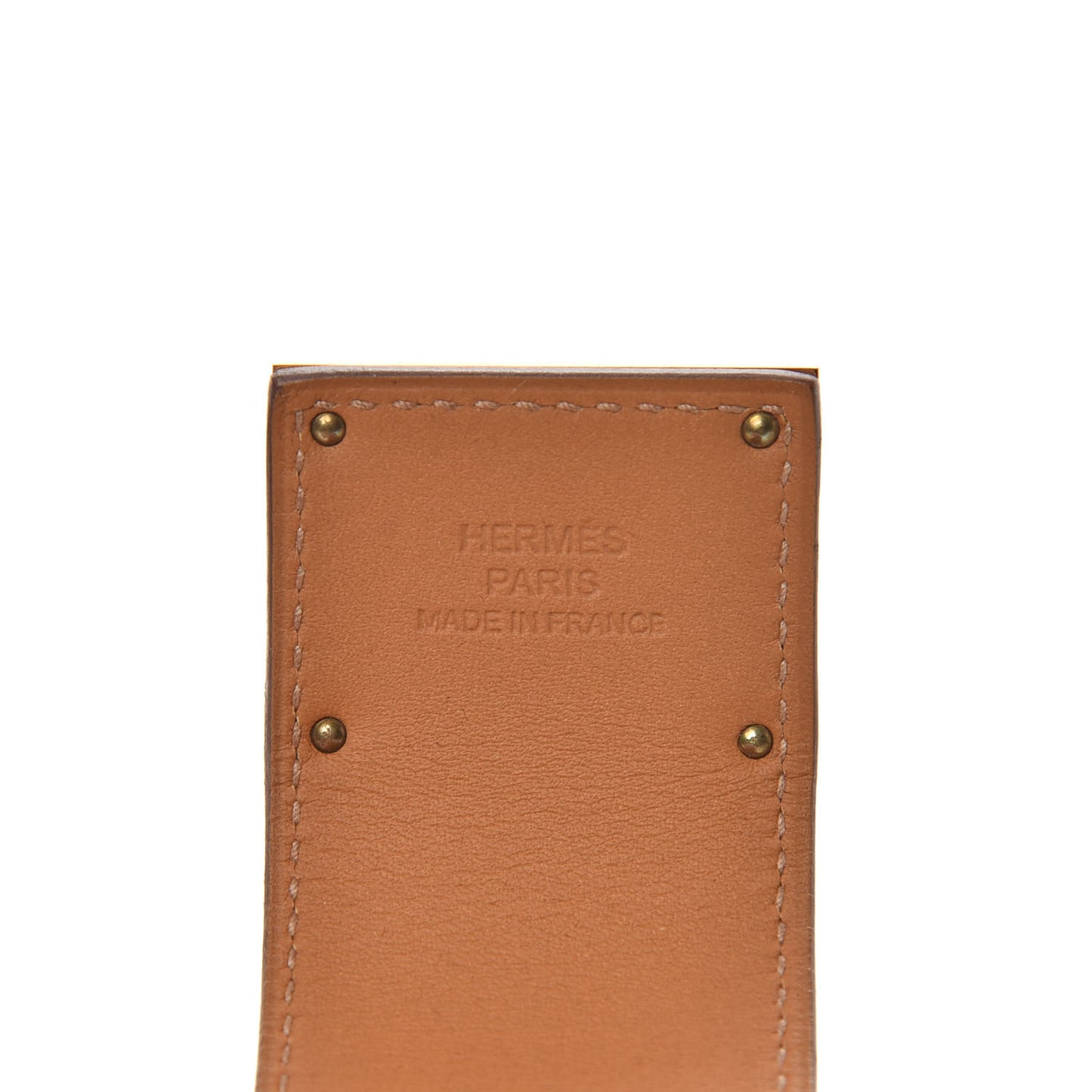 Natural Barenia Kelly Dog Cuff T3 Fauve