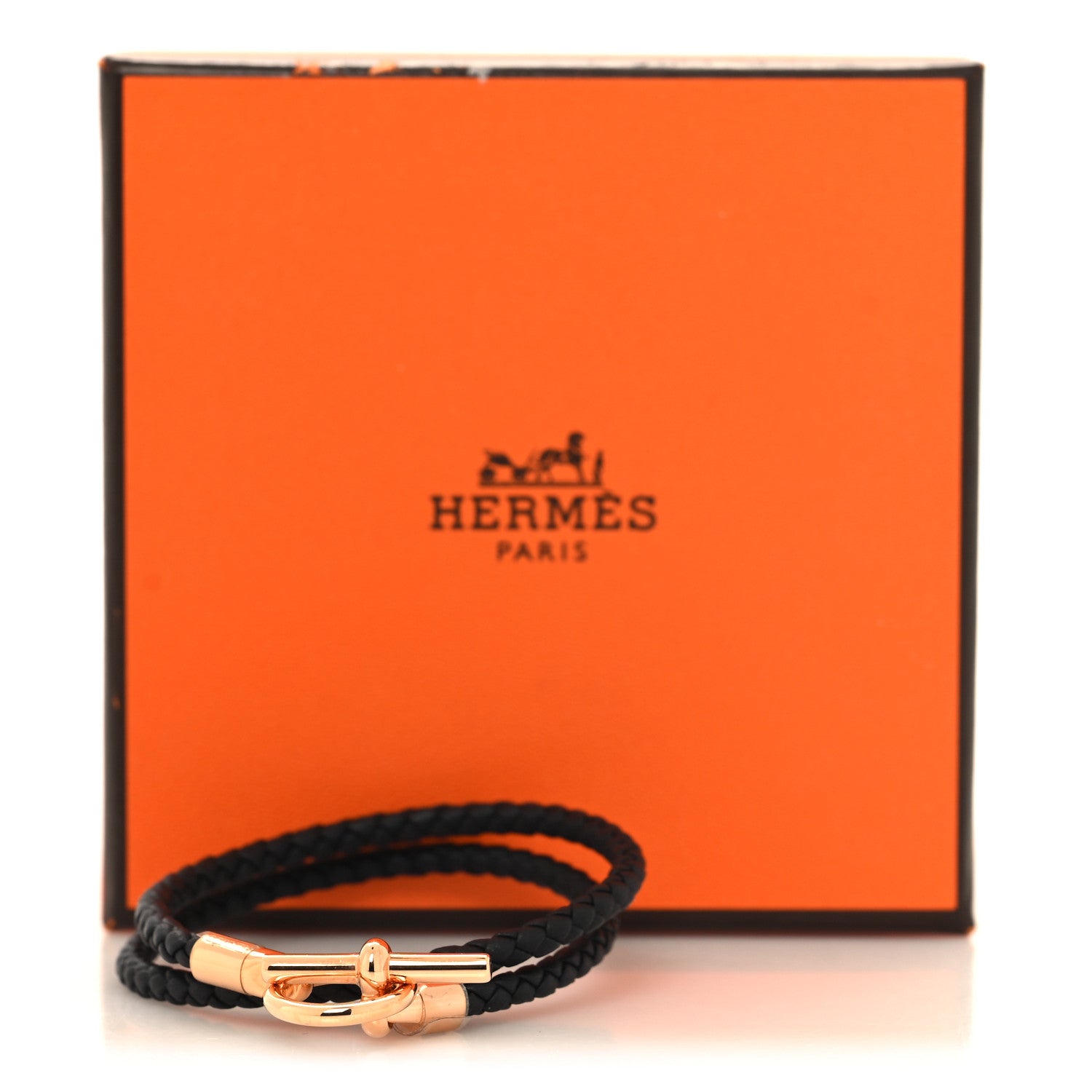 Hermes Swift Glenan Double Tour Bracelet T2 Black 6 of 6