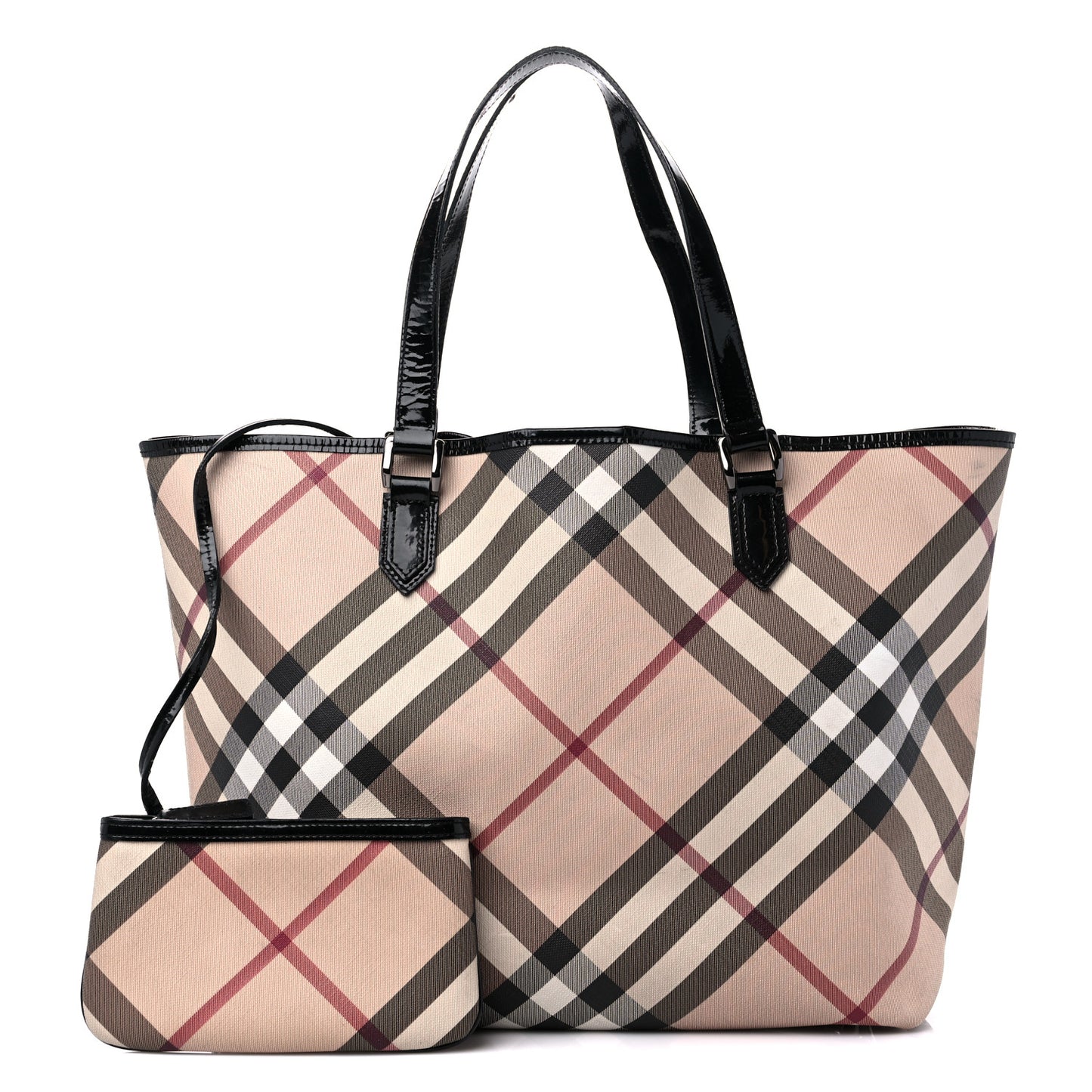 Supernova Check Large Nickie Tote Black