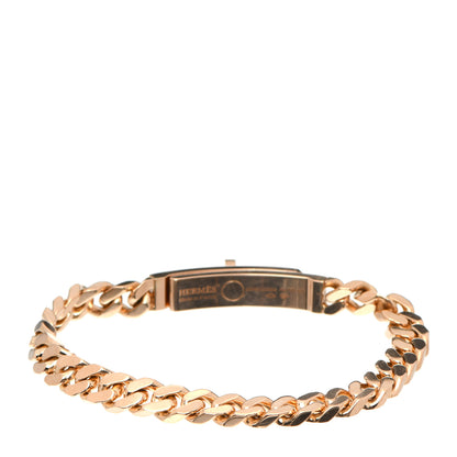 Hermes 18K Rose Gold Diamond PM Kelly Chaine Bracelet ST 3 of 5