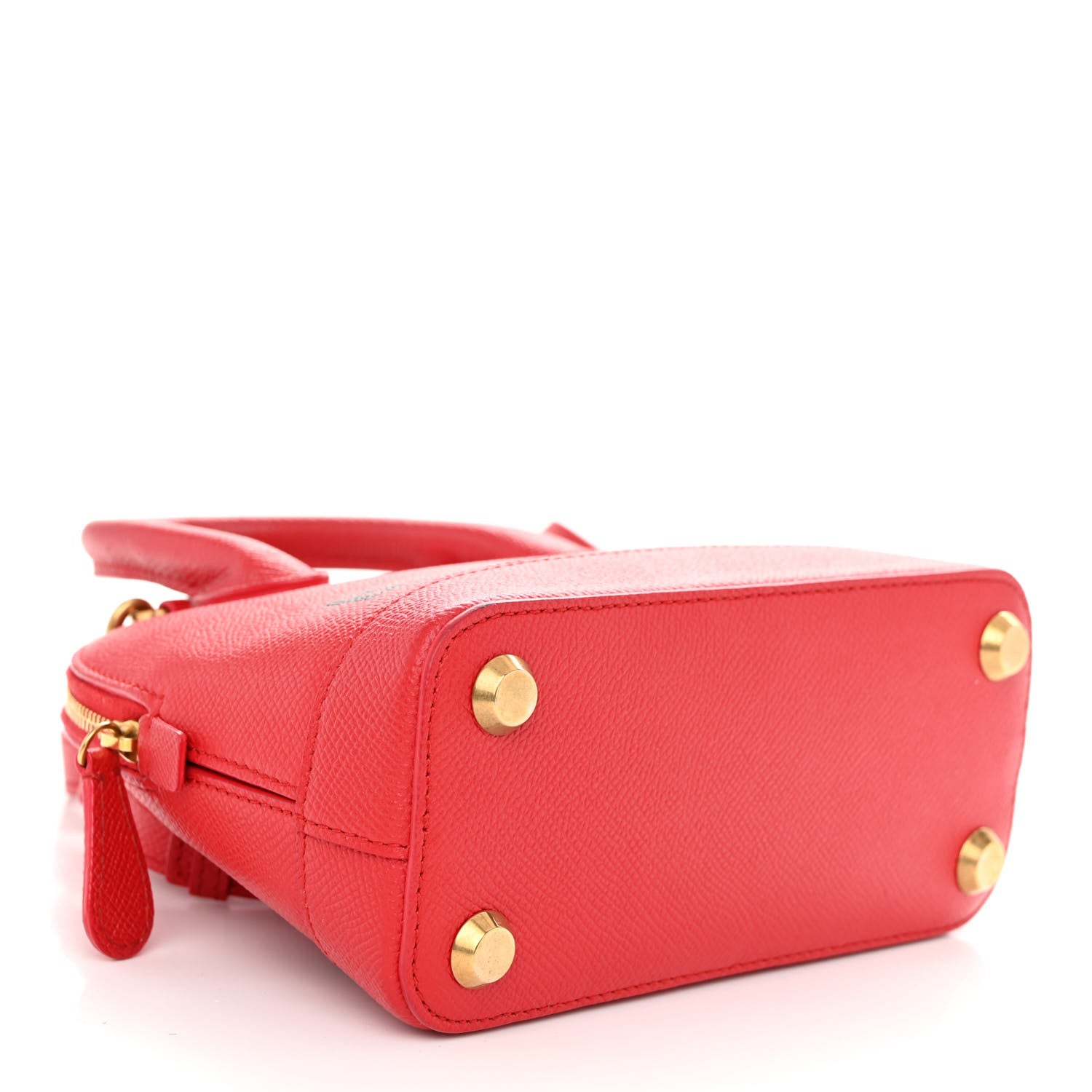 Balenciaga Signature Grained Calfskin Logo XXS Ville Top Handle Bag Rouge Coquelicot Black 4 of 8