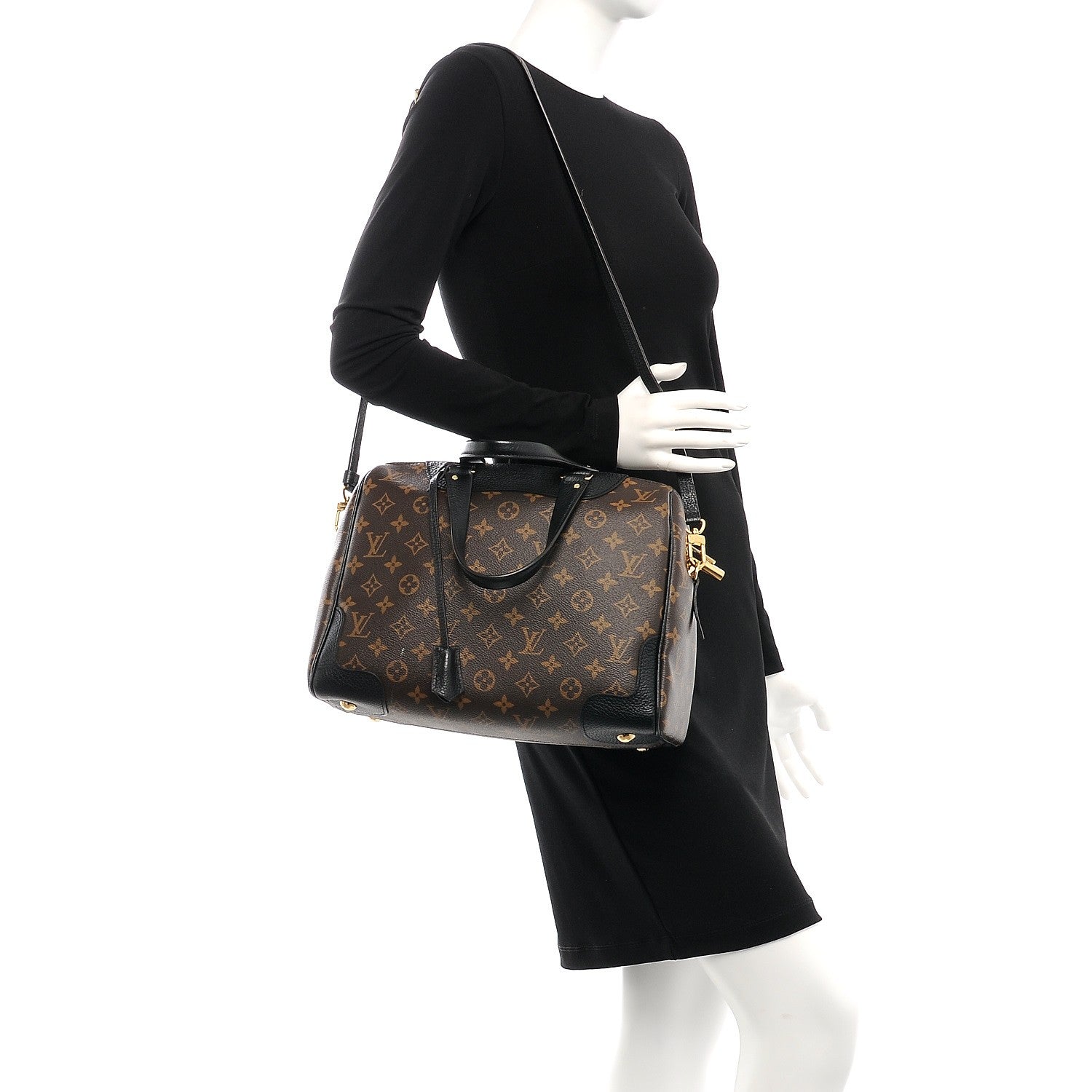 Louis Vuitton Monogram Retiro NM Black 2 of 9