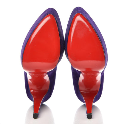 Christian Louboutin Suede Daffodile 160 Pumps 38 Violet 5 of 7