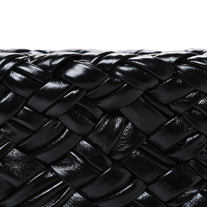 Bottega Veneta Calfskin Intrecciato Kalimero Cha-Cha Clutch Black 7 of 9