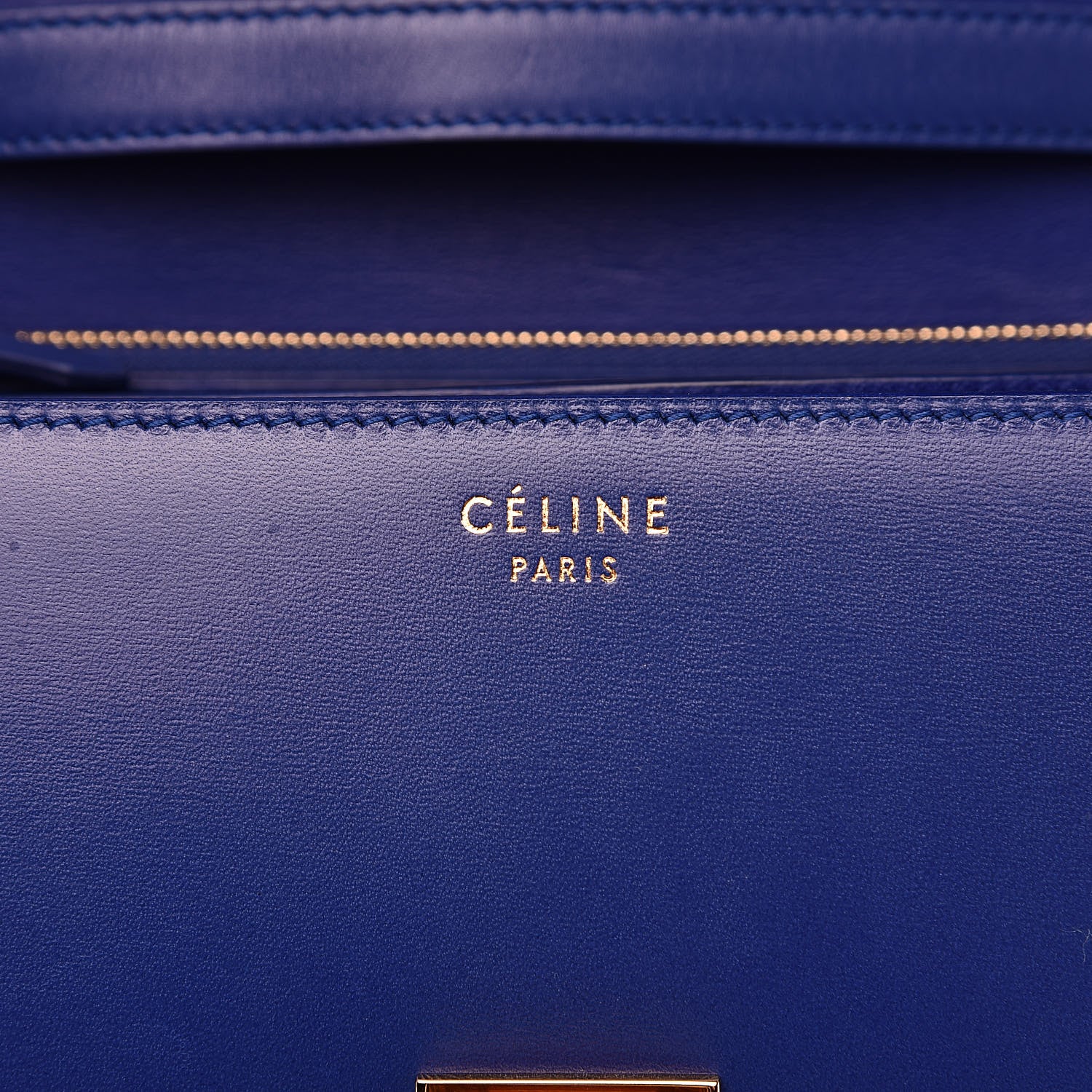 Celine Box Calfskin Medium Classic Box Flap Bag Indigo 7 of 11
