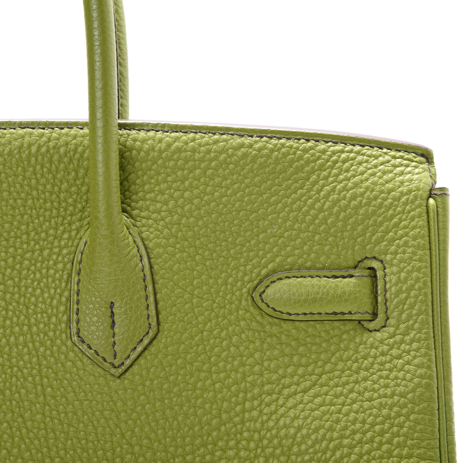 Hermes Togo Birkin 35 Vert Anis 7 of 37